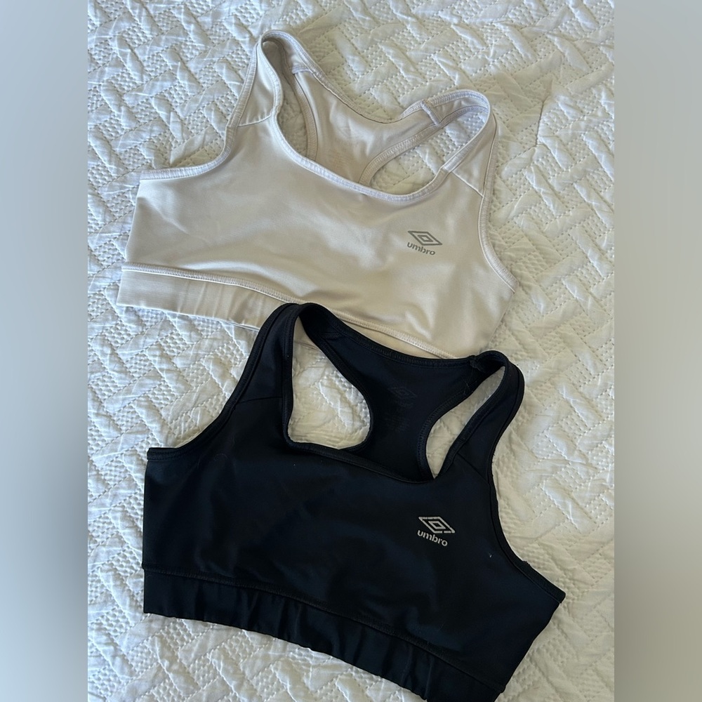 Umbro Black and White Sports Bra Duo